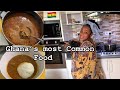 How to Cook PEANUT  BUTTER SOUP with OMOTUO\  Riceball || Ghana’s most common|| Sunyani West Africa