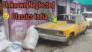 Rusted Neglected Unknown Classic Sedan Car india.