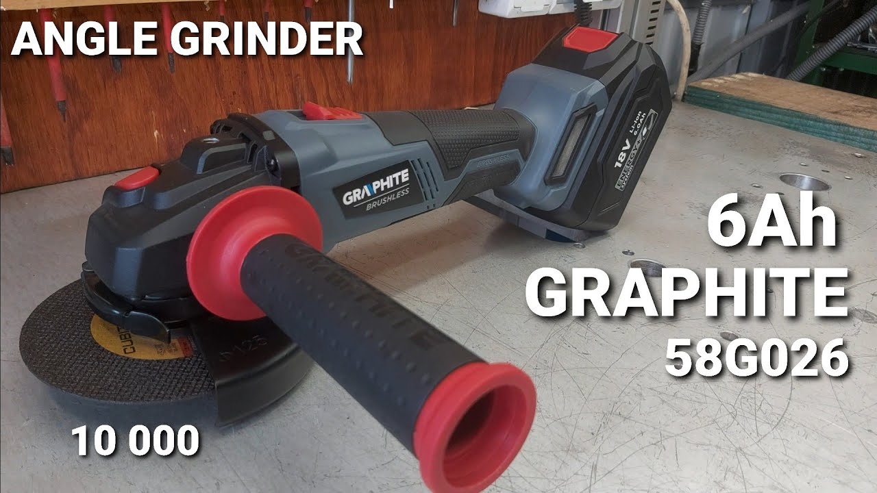 Parkside náhrada uhlová brúska Graphite 58G026 z brushless motorom a 6Ah akumulátorom