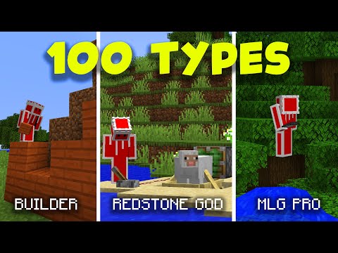 Crave - 100 Types of Minecraft Players (All Shorts Together)