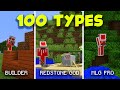 100 Types of Minecraft Players (All Shorts Together)