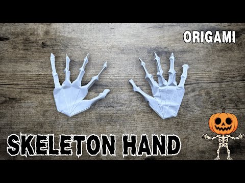 Origami Skeleton Hand Tutorial | Spooky Paper Hand by Jeremy Shafer | Origami World