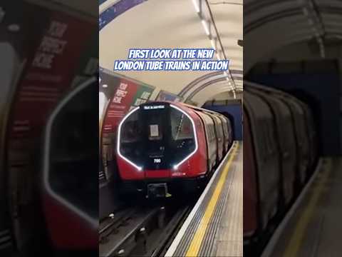 First look at the NEW LONDON TUBE TRAINS in action! #londonunderground #train #tube #tfl #tubetrain