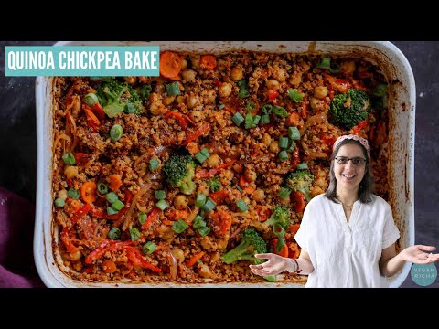 Need a One-Pan Meal Packed with Veggies and FLAVOR? | SPICY QUINOA CASSEROLE