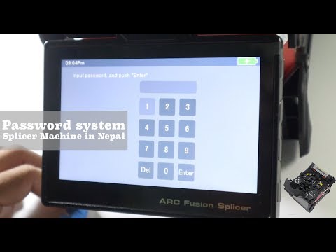 Password system of Fusion Splicer 18S