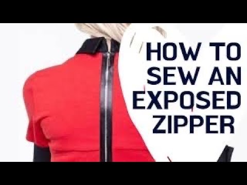 How to sew an exposed zipper @MAKADELFashionSchool