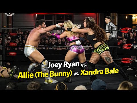 Joey Ryan vs. Allie (The Bunny) vs. Xandra Bale | Intergender Triple Threat Wrestling Contest