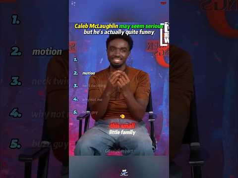 Caleb McLaughlin may seem serious but he's actually quite funny#calebmclaughlin #strangerthings