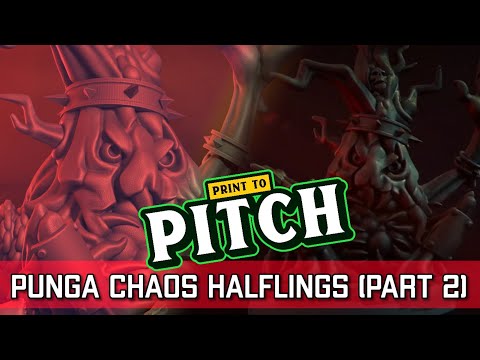 Punga Chaos Halfling Team - Part 2 - 3D Printing Blood Bowl | Print to Pitch (Bonehead Podcast)