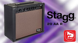 Video thumbnail for Комбо для акустической гитары STAGG 20 AA R by PopMusicRu