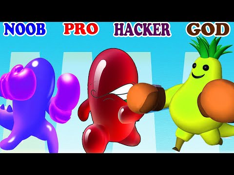 NOOB vs PRO vs HACKER vs GOD in Monster Level Up vs Join Blob Clash 3D Gameplay - PikaName