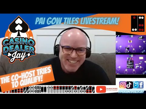 Pai Gow Tiles For Fun Livestream - Qualifying Match with Jon! - CASINO DEALER (Sunday Replay)