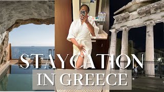 MY MINI STAYCATION IN GREECE! Layover Edition | Flight Attendant Life