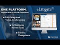 Esquire's eLitigate, the legal industry's all-in-one, purpose-built, secure virtual deposition platform.