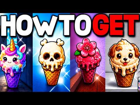 ALL ICE CREAM CONES LOCATIONS in REALISTIC HAND RP! ROBLOX