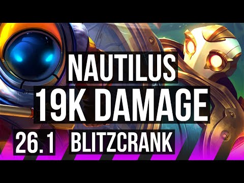 NAUTILUS & Kai'Sa vs BLITZCRANK & Kog'Maw (SUP) | 19K damage | KR Master | 26.1