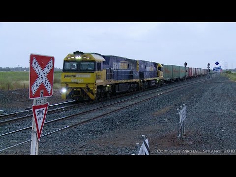 Pacific National Freight Train PM5 - PoathTV Australian Railways