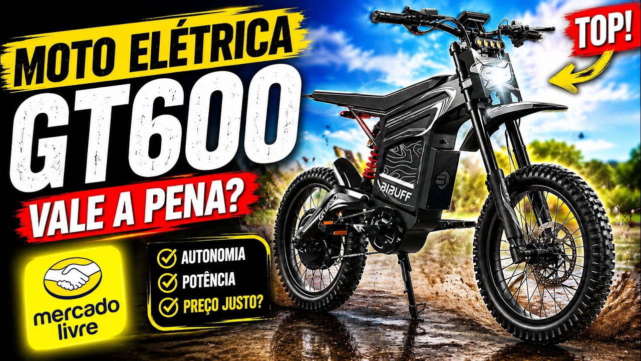 MOTO ELÉTRICA GT600 VALE A PENA? ⚠️ Review Completo e atualizado!