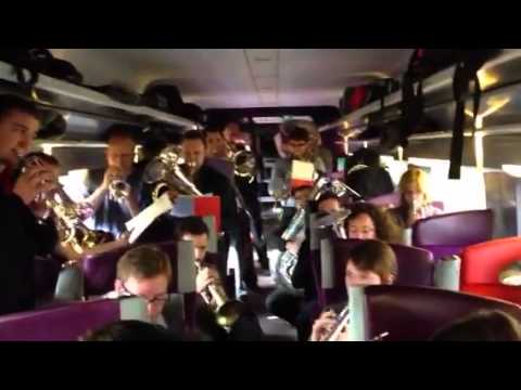 Brassage Brass Band dans le train