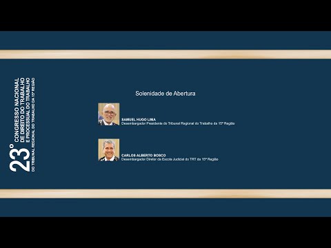 23º Congresso - 2023 - Solenidade de abertura