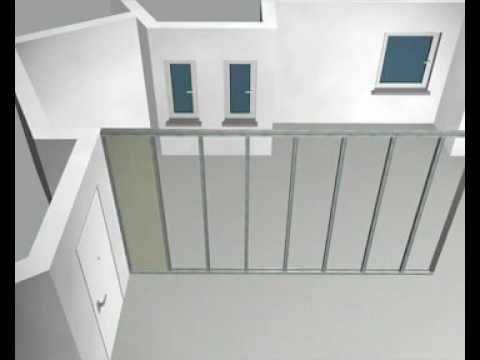 Ściana działowa z okładziną dwuwarstwową - ANIMACJA