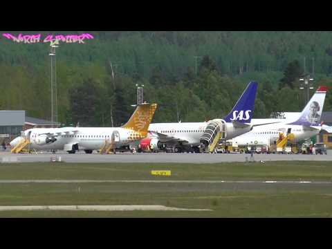 [UME ESNU] Umeå Airport friday afternoon traveling people 150612