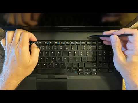 Remove Crumbs and Dirt Under the Keys of a Dell Precision Laptop in Under 3 Minutes with No Tools