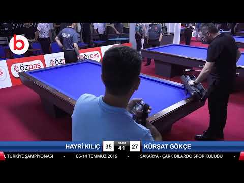 HAYRİ KILIÇ & KÜRŞAT GÖKÇE Bilardo Maçı - SAKARYA ÖZPAŞ CUP 2019-2.TUR