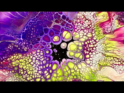 (73) Bloom Technique how I easily prevent cracks/Sheleeart/フルイドアート/簡単なひび割れ防止の乾燥方法✨