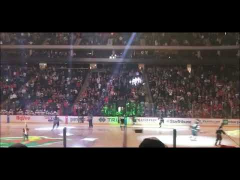 @mnwildhighlights4180 start of pre season game NHL Blackhawks vs Wild