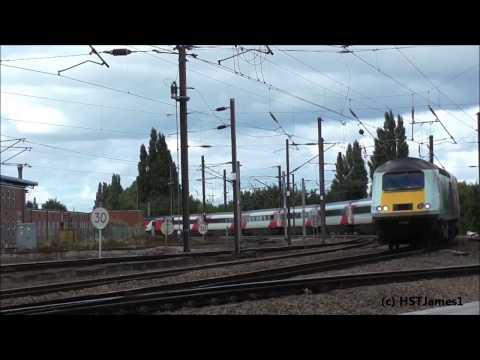 VTEC 43238 'NRM 40  Years'  Livery + 43257 arrive at York 2/10/16