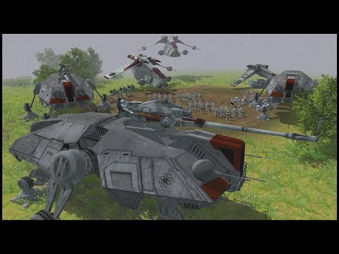 Invasion Force Lands on Ravaan - Men of War: Star Wars Mod Battle Simulator