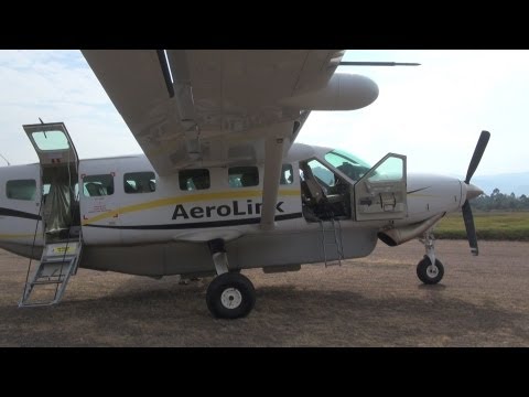 Aerolink flight, Entebbe to Kihihi, Uganda, Cessna Caravan 208B