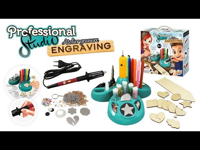 Professionelles Gravurstudio für Kinder zum Erstellen origineller Gegenstände