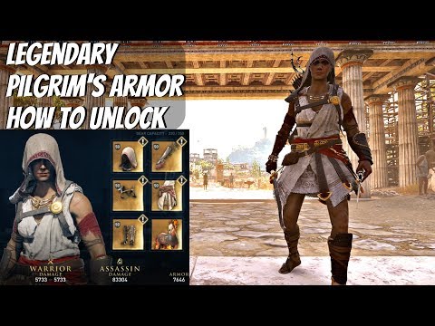 Assassin's Creed Odyssey - Legendary Pilgrim's Armor Location & Gameplay (Full Max Level Outfit)