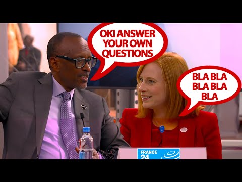 Rwanda President Kagame destroys France 24 journalists preaching  human rights hypocrisy