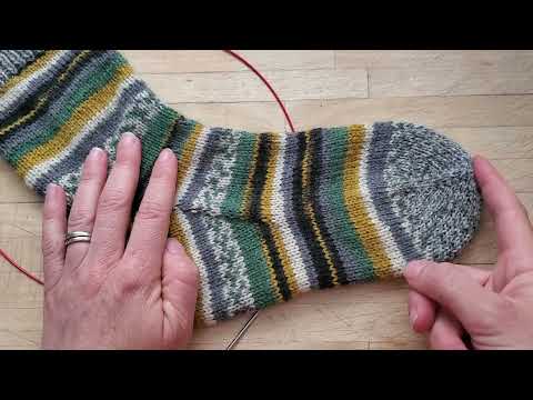 Tutoriel Tricot - Chaussette toe up avec gousset et talon double - Partie 1