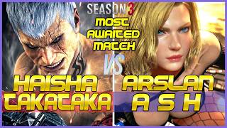Download lagu T8 S3 ▰ TAKATAKA (Bryan) Vs ARSLAN ASH (Nina) ▰ Tekken 8 High Level Gameplay mp3