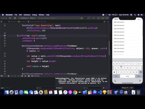 Moving TextField Up When Keyboard Appears Using SwiftUI - Moving Views Over The Keyboard In SwiftUI