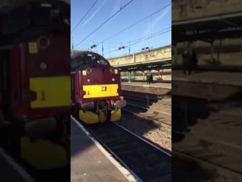 West coast rail companys class 37 at Carlisle station 21/01/17