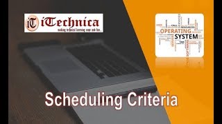 17. Scheduling Criteria
