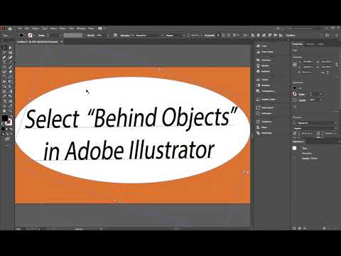 How to select the "Behind Objects" in Adobe Illustrator?