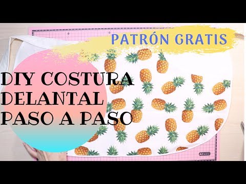 DIY Costura | Cómo hacer un delantal. Costura para principiantes, patrones gratis | DIY Sewing