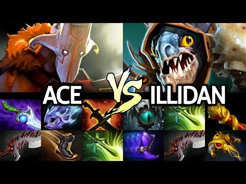 ACE Juggernaut VS ILLIDAN Slark - Epic Carry Agi Battle 7.22 Dota 2