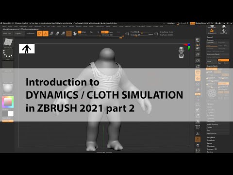 DYNAMICS / CLOTH SIMULATION in Zbrush 2021 part2