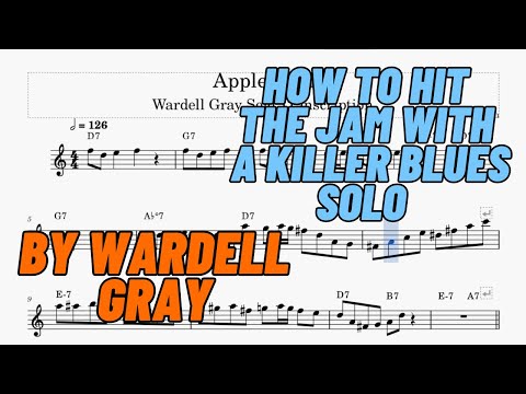 Wardell Gray - Apple Jam Solo Transcription
