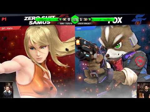 EVAC 23/8/19 - SSBU - DF | Andre (Zero Suit Samus) vs Con (Fox) - Losers Top 8