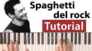 Como tocar &quot;Spaghetti del rock&quot;(Divididos) - Piano tutorial, partitura y Mp3