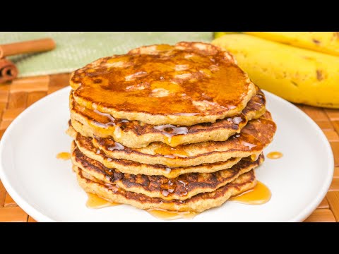Panqueca de banana com aveia sem açúcar sem farinha