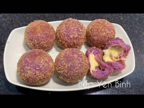 BÁNH KHOAI MÔN CHEESE - CÁCH LÀM BÁNH KHOAI MÔN NHÂN PHÔ MAI CHIÊN GIÒN - BẾP YÊN BÌNH